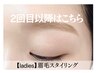 2回目以降【ladies】眉毛スタイリング(デザイン.WAX,カット,毛抜き)　¥5500