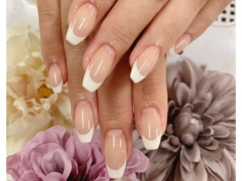 ディーネイル 天王寺(D-nail)/【松崎】バーチャル白フレンチ