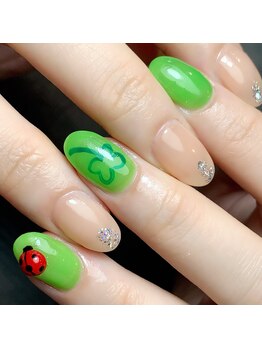 ミント(Mint.)/てんとう虫◇ジェルネイル