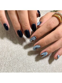 ロクサンサン(633)/絵の具ネイル