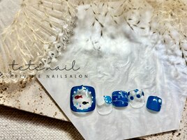 ［フット］金魚鉢の可愛いネイル