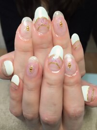ラメチークネイル