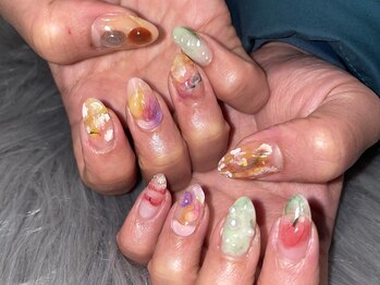 シェルネイル(SHELL NAIL)/カラフル/アート/staff: kumagai