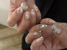 カフ ネイル(caph nail)の雰囲気（クリア、シェルをたくさん使った涼しげデザイン☆）