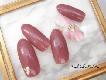 アンベリール 横浜店(Embellir)/(1419)クリアフラワーネイル