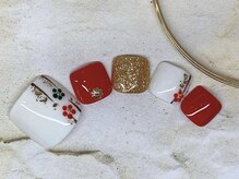 アルセア 上野御徒町店(Alcea)/フット　正月　花　和装　箔