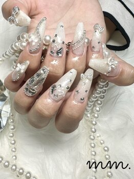 エムエム(mm.)の写真/デザイン持ち込み＆パーツ付け放題 平日¥7980～★ハイセンスに彩ります◎フットとの同日施術はさらにお得♪