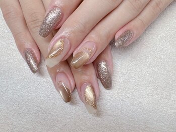 クレアラルーチェ 天神店(Crea la Luce)の写真/長さが欲しい方必見★チップ長さだし１０本+ワンカラ-orグラデ-ションorマグネット¥10500!３種から選択可◎