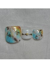 ナナズネイル 西小倉店(NANA's Nail)/4月フット定額デザイン