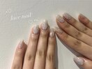 lace×pearl nail