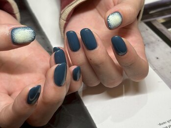 アース ネイルアンドアイラッシュ 甲府昭和店(HAIR & MAKE EARTH Nail&Eyelash)/デニムデザイン ¥7500