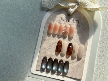 バンビーナ(Bambina)の写真/自爪に優しいパラジェルで自爪の健康を保ちながらネイルが楽しめる！【90分持ち込み画像アート¥3850】