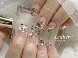 きらきらグラデーションネイル