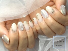 ホワイトアートネイル