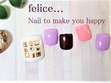 ネイルサロン フェリーチェ(felice)/【定額フットネイル】¥8500