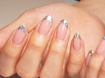 ビューティトリップ(Beauty TRIP)/キラッとガラスフレンチ