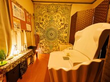 アジアンテイストな空間で、ハーブミストつつまれて癒しの時間を