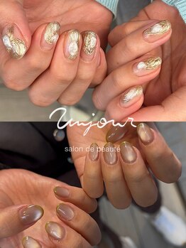 アンジュール(unjour)の写真/【高円寺1分】ニュアンスネイルや手描きアートまで♪経験豊富なネイリストのセンスでお手元をオシャレに◎