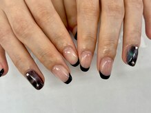 ディーネイル 池袋(D-nail)/【稗田】ブラックカラーネイル