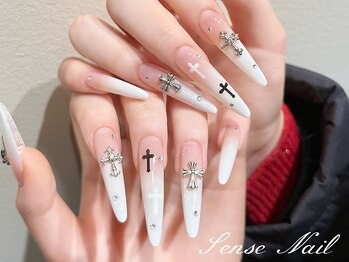 センスネイル(Sense Nail)/十字架クロムネイルピアス