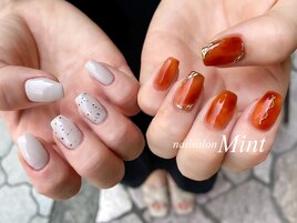 非対称ニュアンスネイル♪