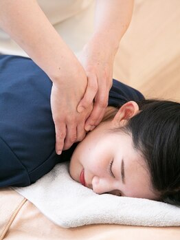 整体リンパ あんじゅの写真/【辛い首・肩コリに！】極上ヘッドスパ＋整体リンパケア＋骨盤調整90分¥10,300コースで全身リフレッシュ♪