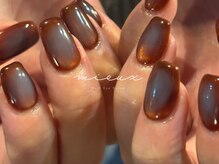 ミュー(mieux)/ブラウン×ブルー