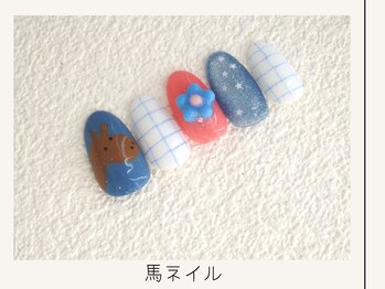 プレンティー 北千住西口店(plenty)/馬ネイル