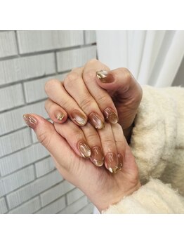 定額ネイル　ポイント¥7,700