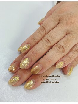 プライベート ネイルサロン マーマ(murmur)/ゴールドネイル