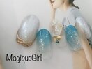 【波×ミラーネイル】