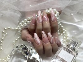 【Miyu】キラキラリボンネイル