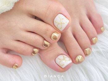 ビアンカ 元住吉店(Bianca)の写真/足元を彩るデザイン登場【シンプル¥5200親指アート¥5500～】ワンカラーからトレンドデザインまで幅広く◎