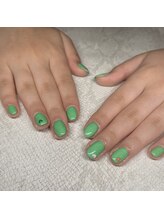 リベルタス(LIBERTAS)/#unicorn green nail