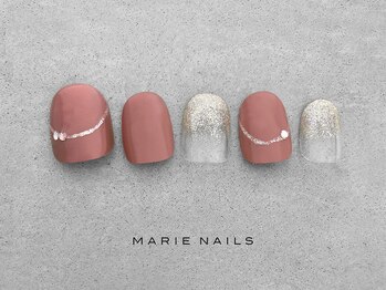 マリー ネイルズ いわきラトブ店(MARIE NAILS)/定額5500円税込 ピンク 0222b