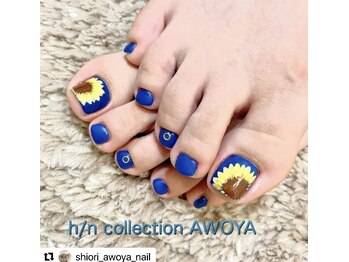 アオヤ(h/n collection AWOYA)/夏のフットネイル