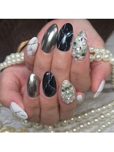 ネイルサロン ローズ(Rose)/大理石ネイル