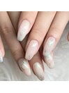 爪先も涼しく！ニュアンスネイル