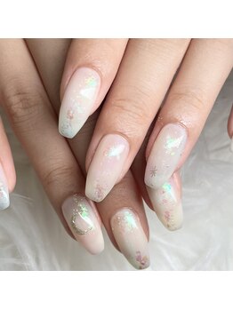 イルネイル バイ ルアナ(001..Nail by Luana.)/爪先も涼しく！ニュアンスネイル