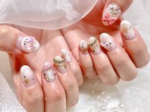 ジョアアンジェ 福島店(joieange)/キャラクターの冬ネイル