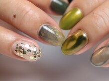 クロ(KURO)/モスグリーン/柳津ネイルサロン