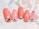 可愛いお花ネイル