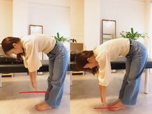 国家資格者による整体とエクササイズで体を変えていく。