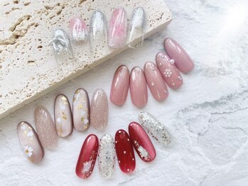 エスフィーネイルサロン リシェル(Esfy nailsalon Richer)の写真/大人気!【ワンホン定額アート¥6500】ワンホンネイルも定額でできる♪宝石のようにきらめく指先を叶えます★