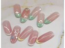 春夏フレンチ定額ネイル