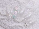 ぷっくりオーロラネイル