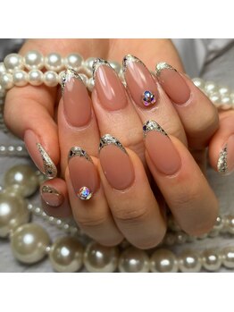 ネイルサロン ローズ(Rose)/ラメフレンチネイル