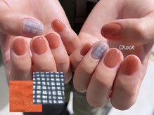 ハズグラスネイル(Haze Grass nail)/チェックネイル