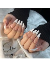 クリア なんば店(Clear)/白フレンチネイル