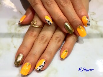 ジー フィンガー 千葉店(G)/夏色☆アニマル柄ネイル